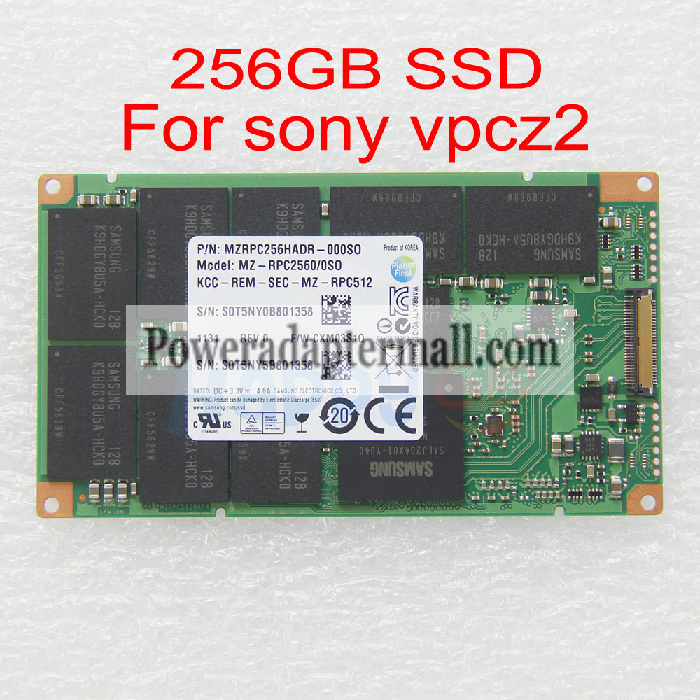 SONY Samsung MZ-RPC2560/0S0 256GB SSD Solid State Drive Raid LIF - Click Image to Close